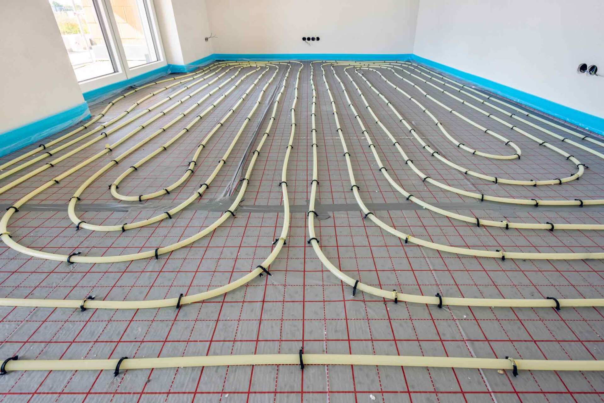 Installation d'un plancher chauffant