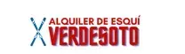 Un logotipo para una empresa llamada alquiler de esqui verdesoto