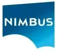 El logotipo de Nimbus está sobre un fondo azul.