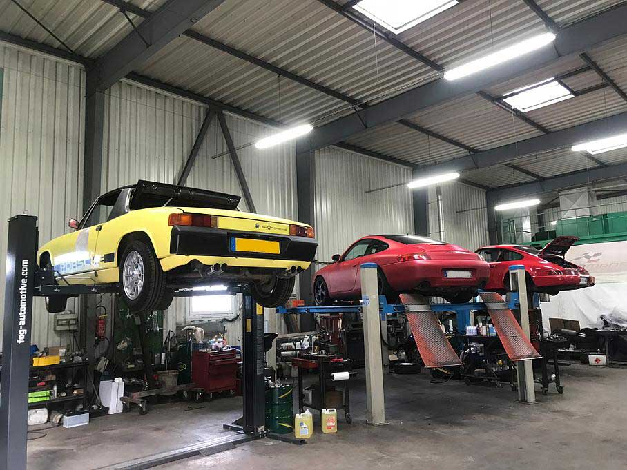 Un nouvel IMS remplacé sur 996 4S et 3 ponts bien occupés.