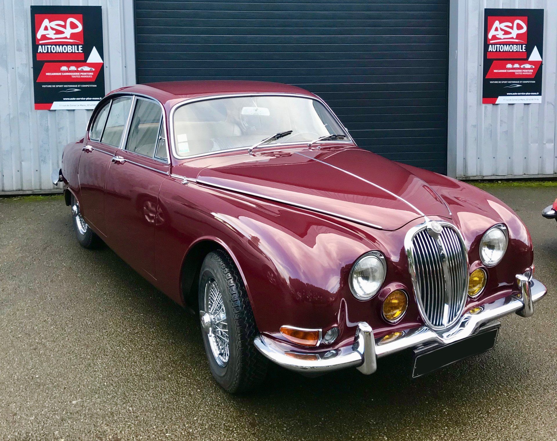 Livraison de la JAGUAR MK2 STYPE 3,8l de 1966 après rénovation par ASP.