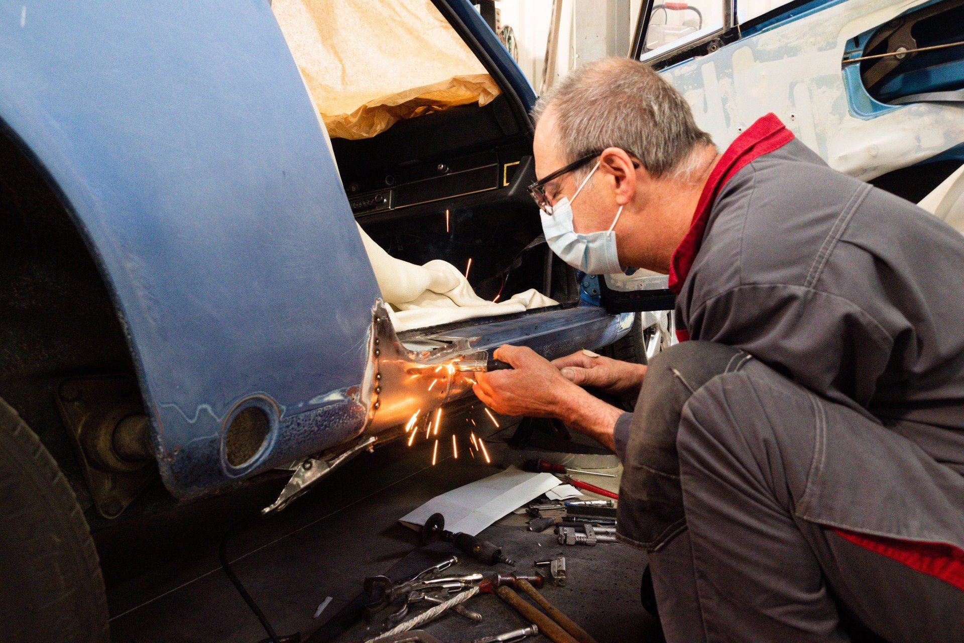 Soudure sur carrosserie
