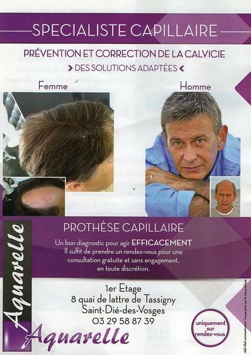 Carte de visite de votre prothésiste capillaire à St-Dié-des-Vosges