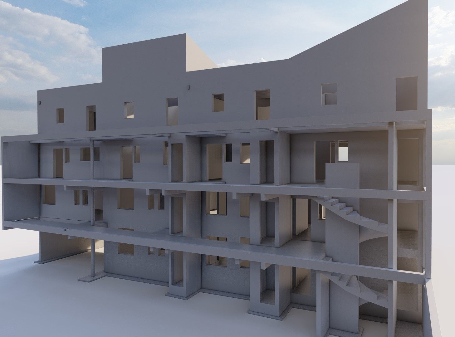 Maquette numérique d'un immeuble