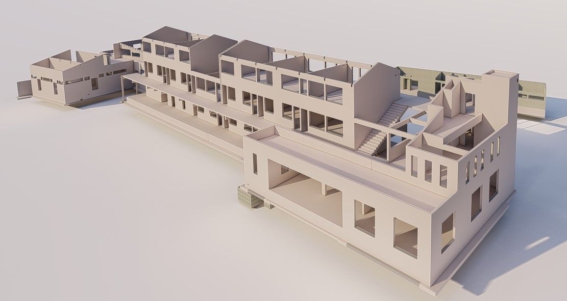 Maquette 3D d'un bâtiment