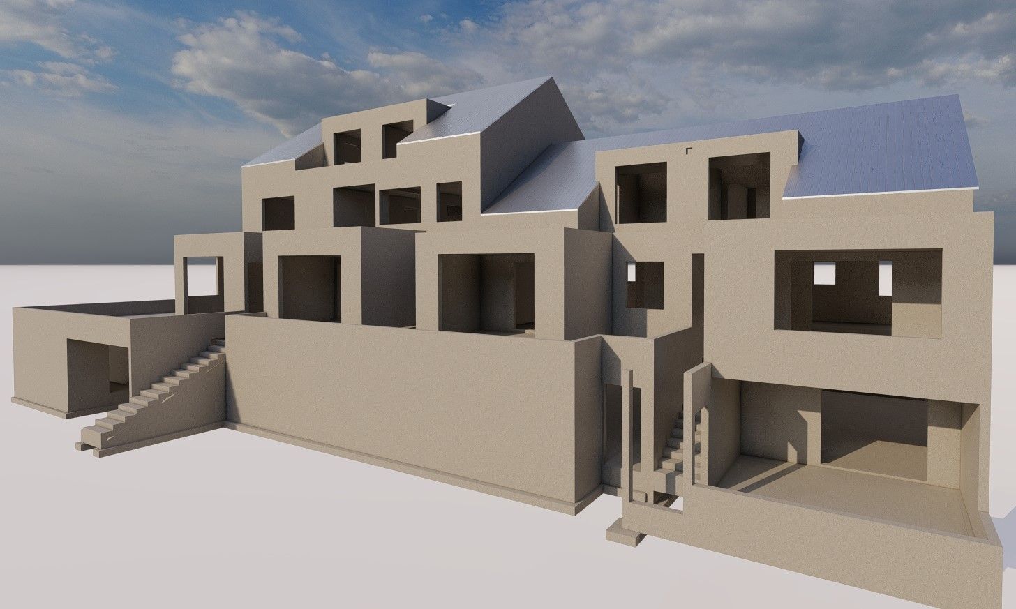 Rendu 3D d'une maison