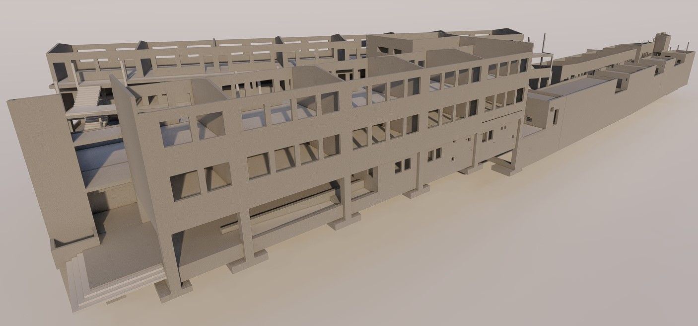 Rendu 3D d'un bâtiment