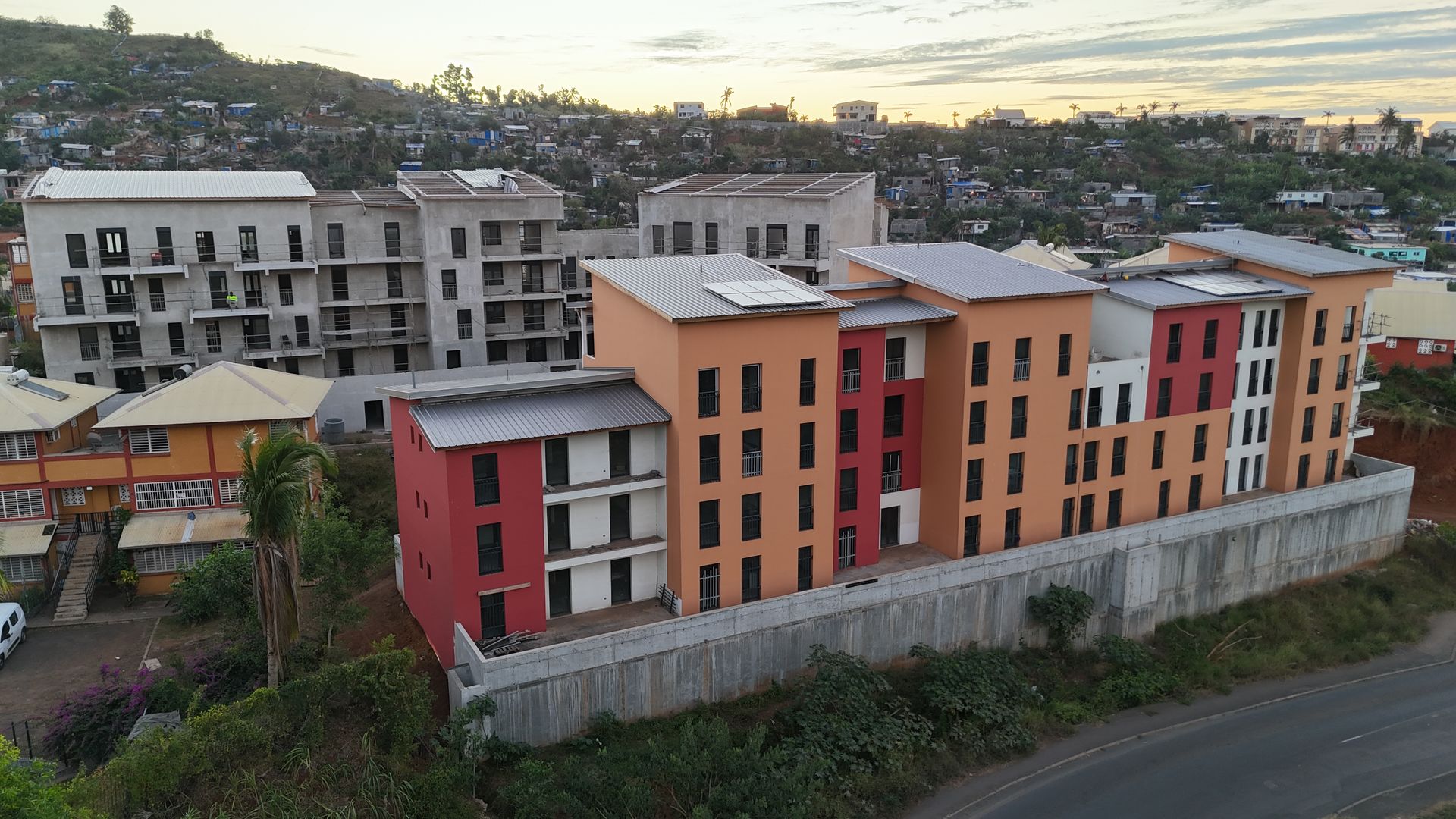 Une barre d'immeuble