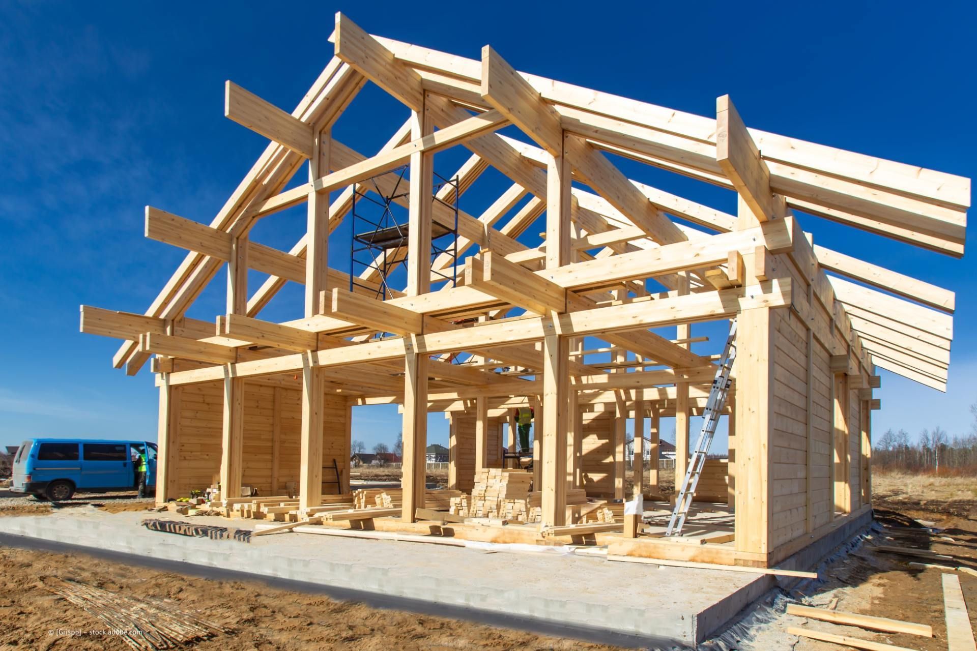 Holzkonstruktion Hausbau