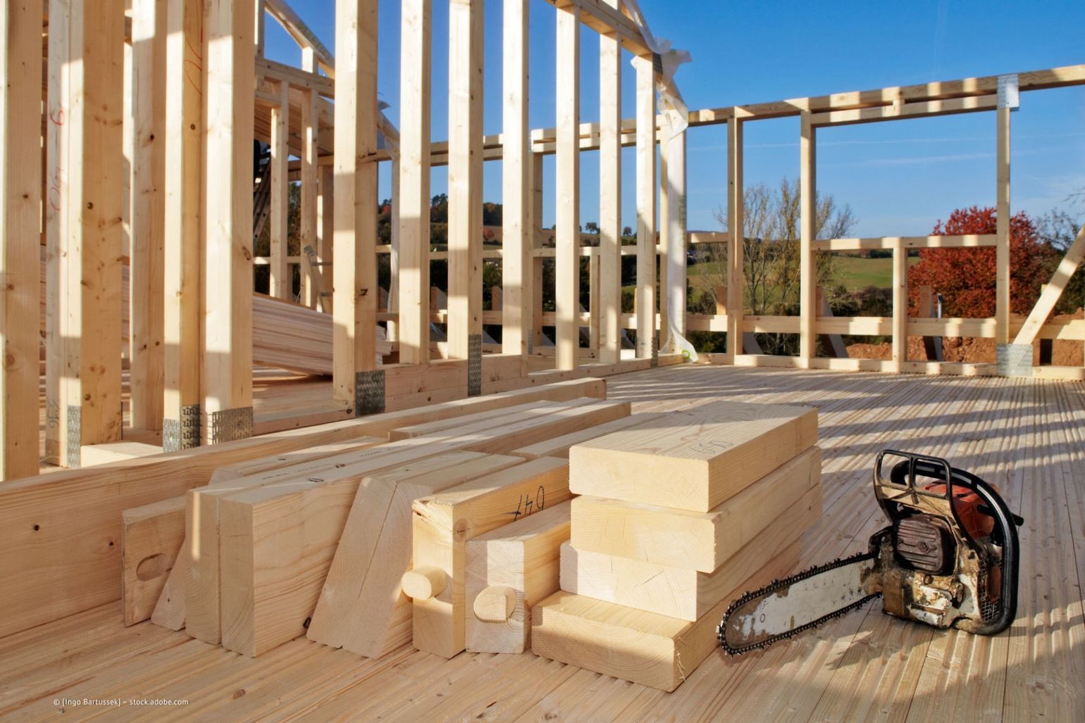Holzkonstruktion Hausbau
