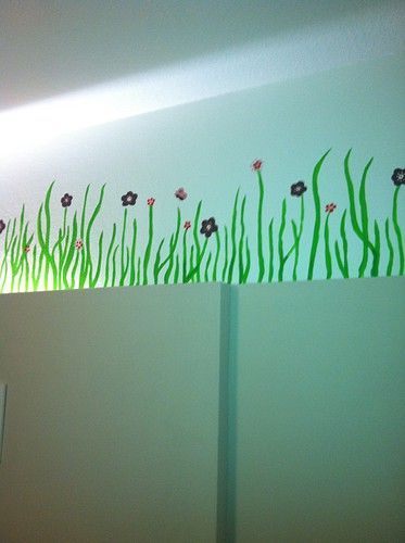 Wandgestaltung mit Blumendesign