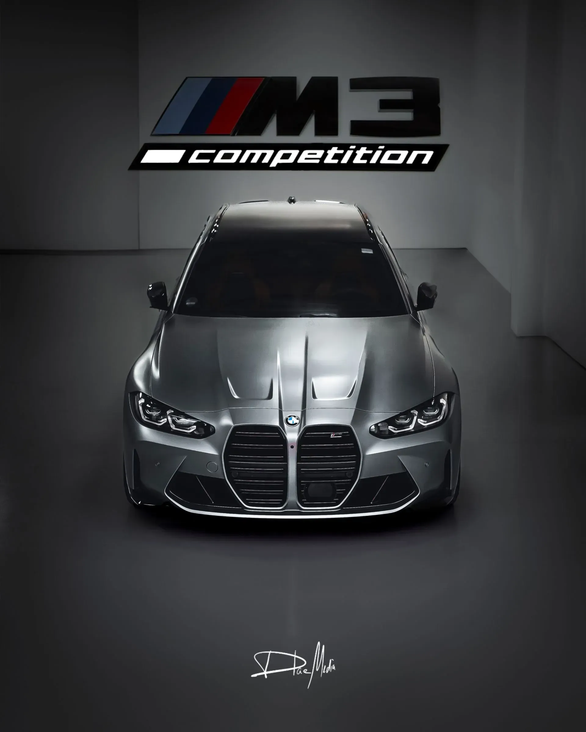 Die Front eines BMW M3-Wettbewerbsautos
