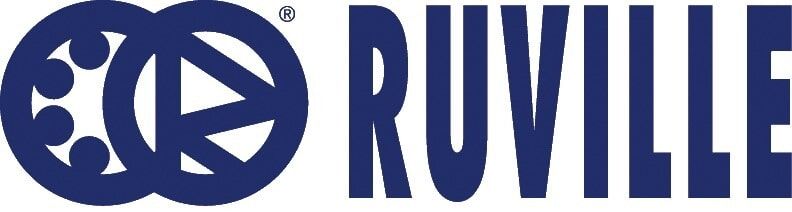 Logotipo da Ruville, com texto em azul escuro e um gráfico de anéis entrelaçados.