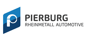 Logotipo da Pierburg, uma empresa da Rheinmetall Automotive: