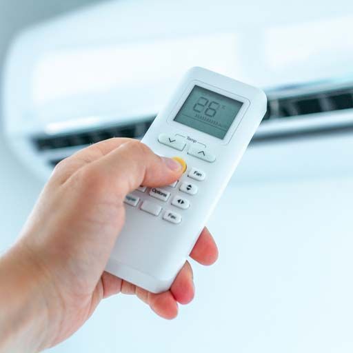 Télécommande des réglages de la climatisation