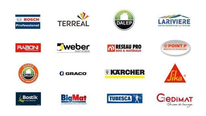 Logo des marques partenaires.