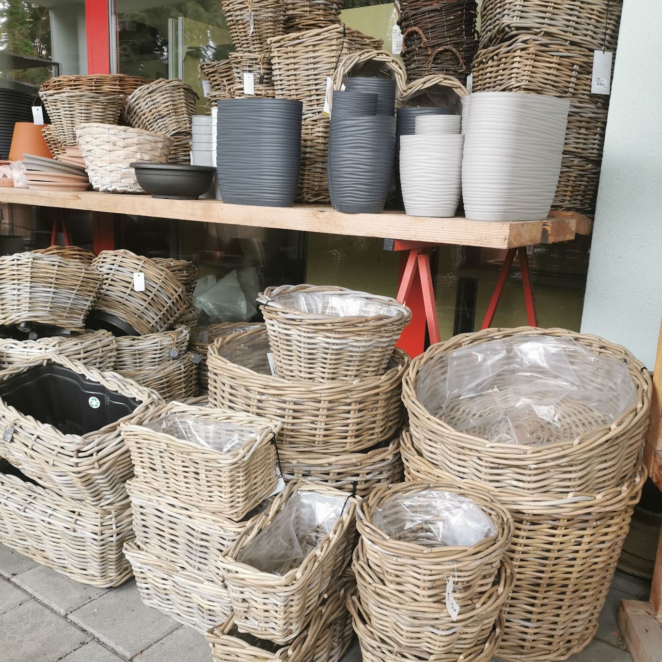 aus recyceltem Material