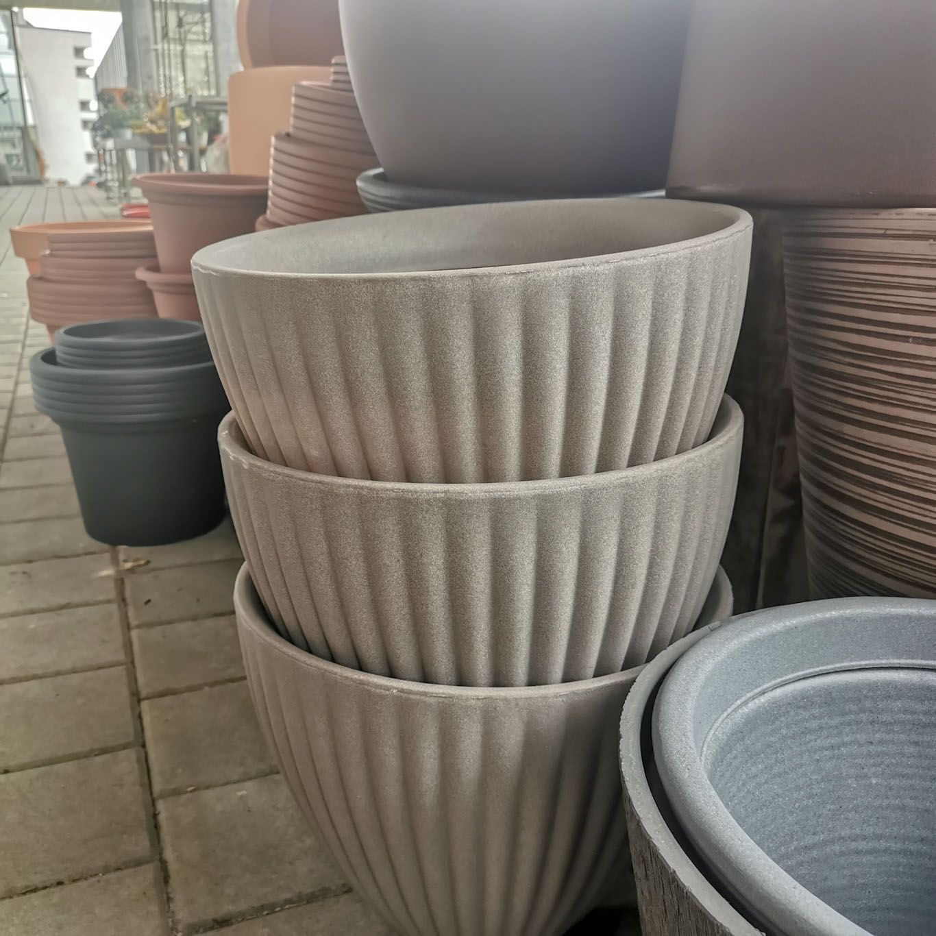 aus recyceltem Material