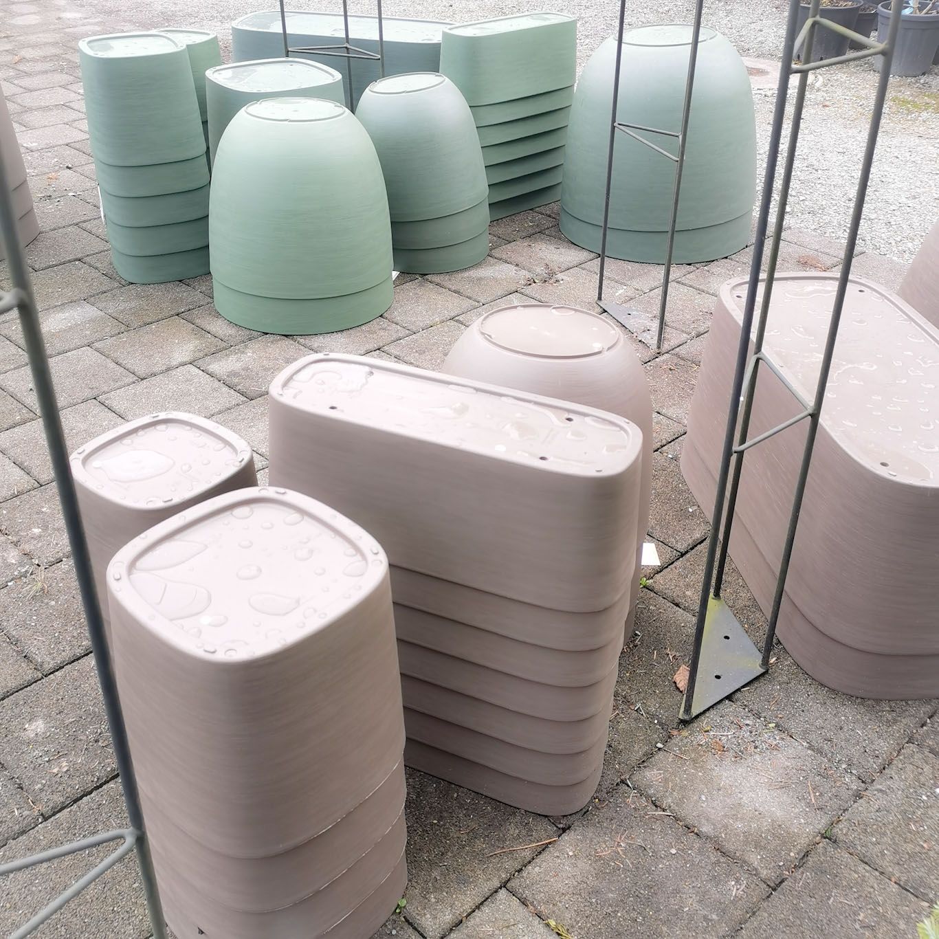 aus recyceltem Material