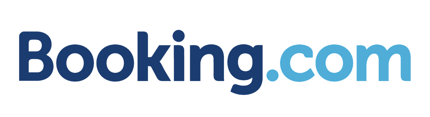 Booking.com logo in blue text on a white background
