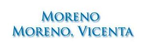 Texto azul que dice “Moreno Moreno, Vicenta” sobre un fondo blanco