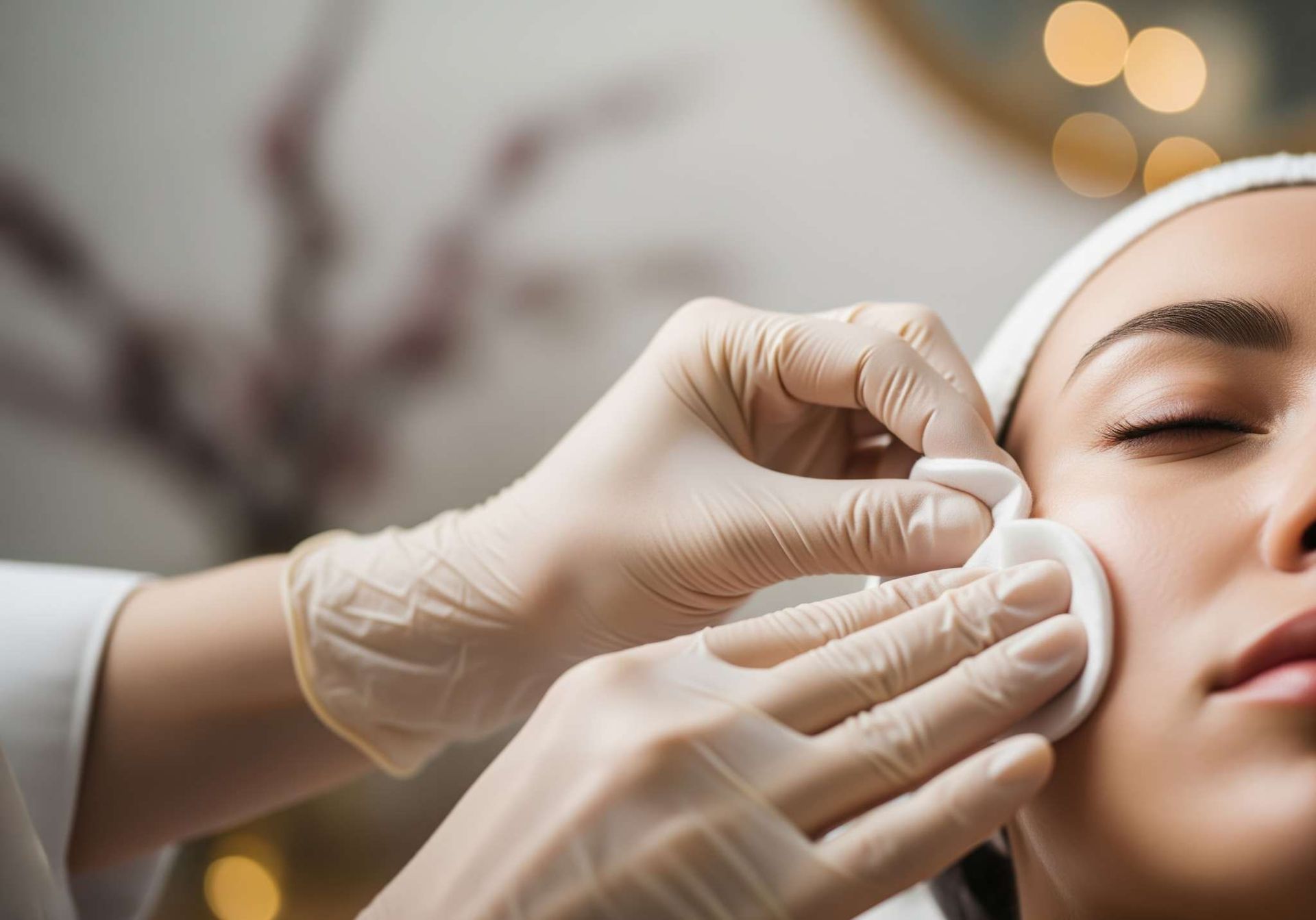 Un hombre se está afeitando la barba con una navaja por un barbero.