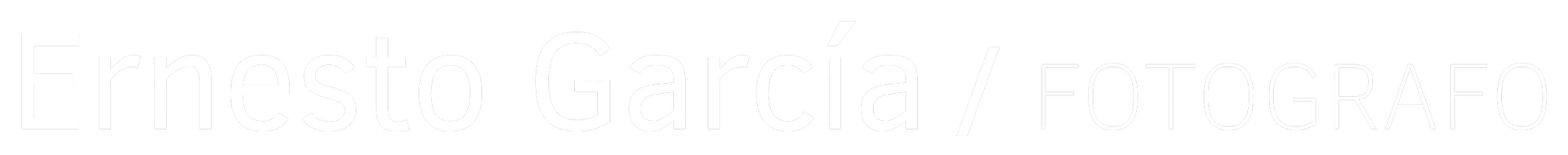 Ernesto García / FOTOGRAFO