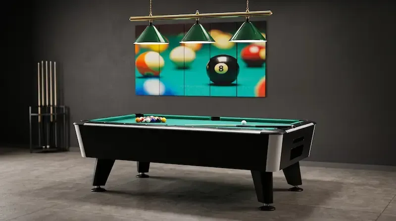 Mesa de billar americano de bar para alquiler en rodajes y anuncios en Madrid