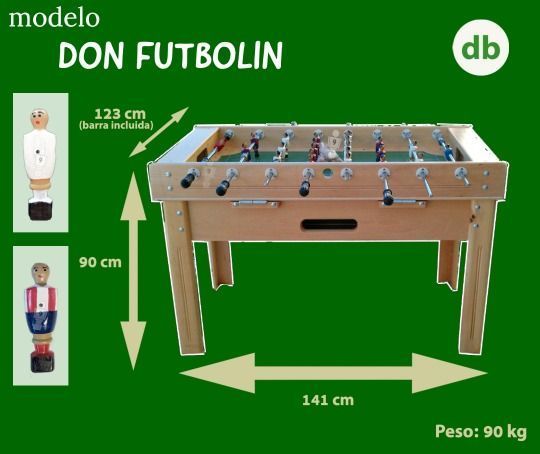 Un futbolín,