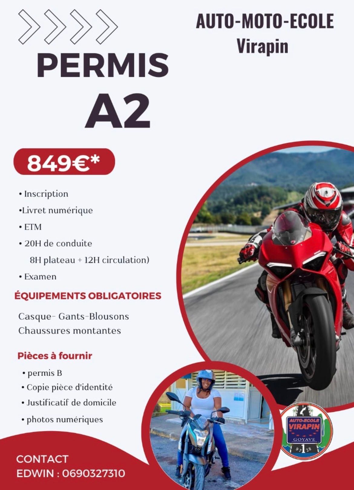 Livret d'information sur le permis moto