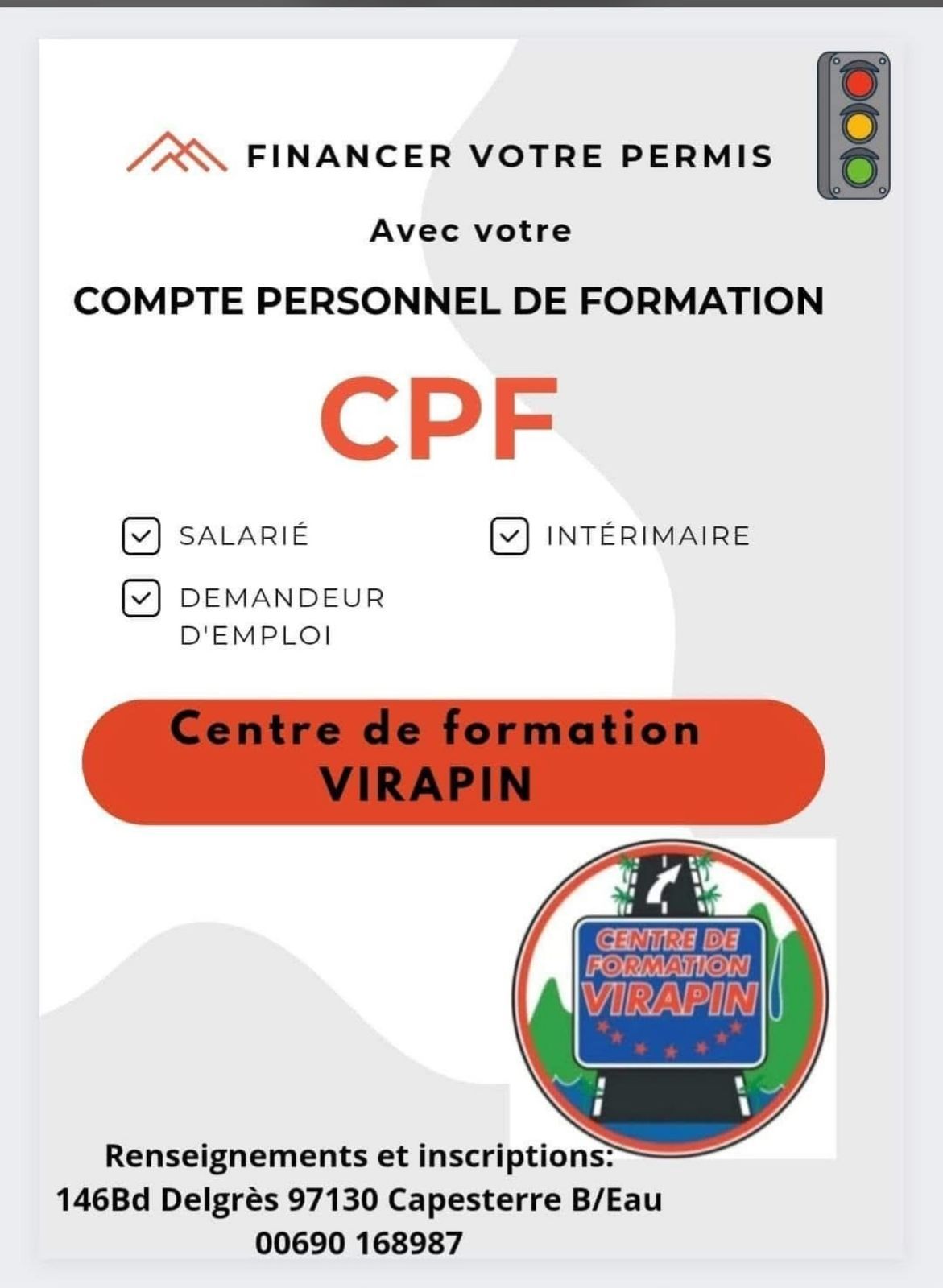 Flyer pour le financement du permis