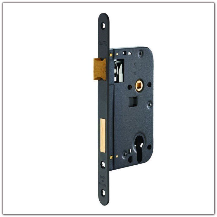 Serrure de porte noire