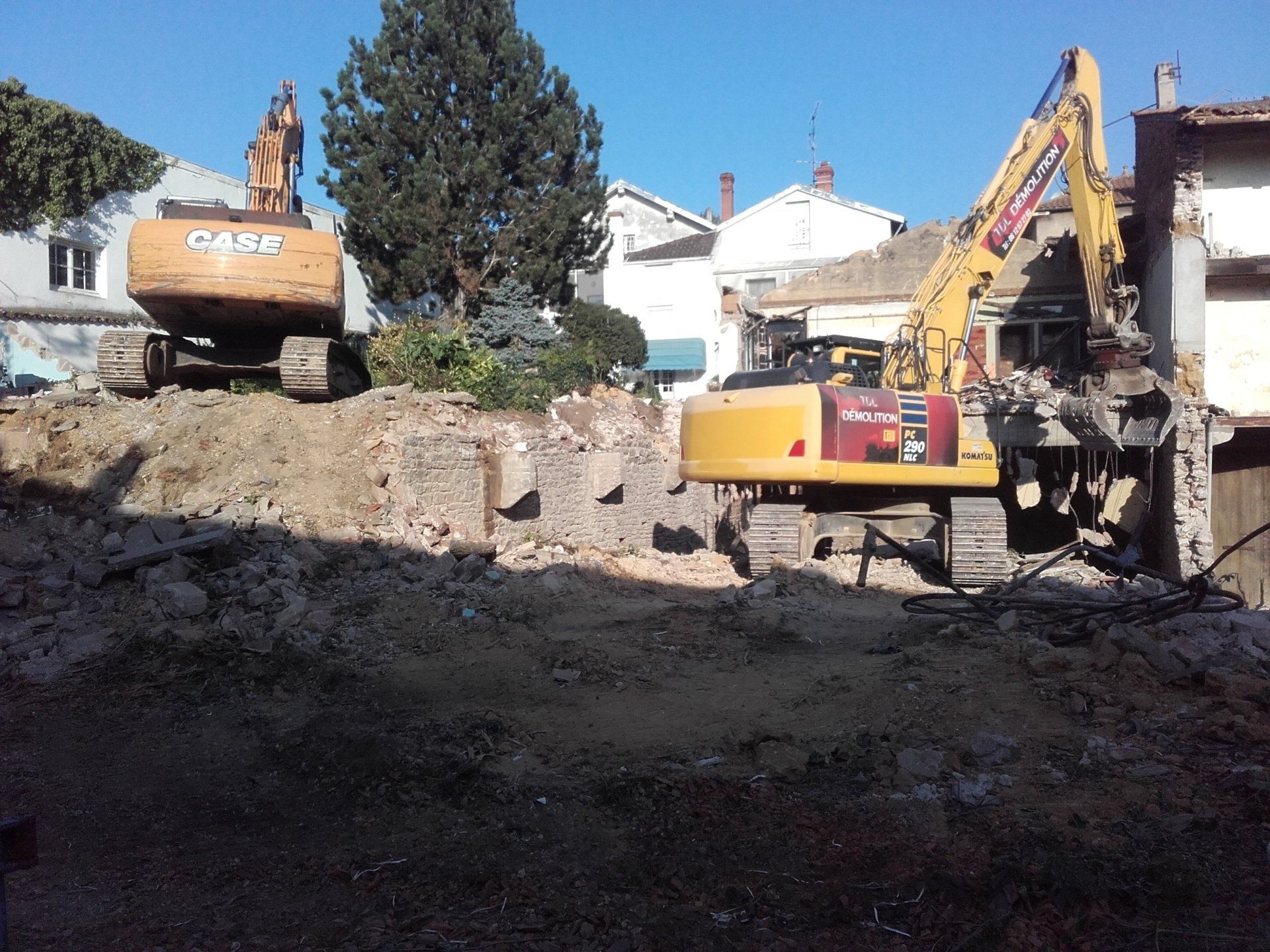 Démolition en cours