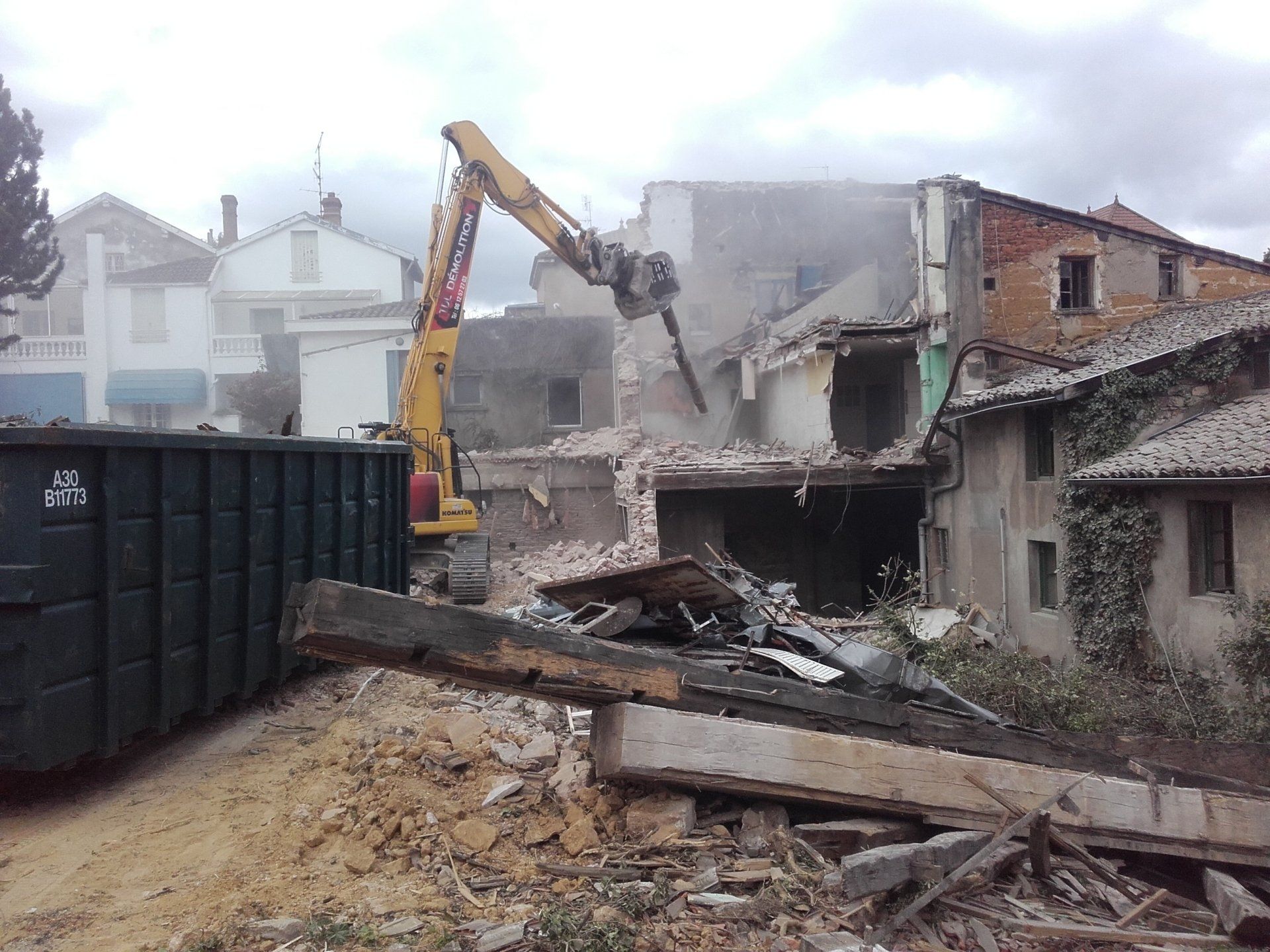 Démolition d'une maison