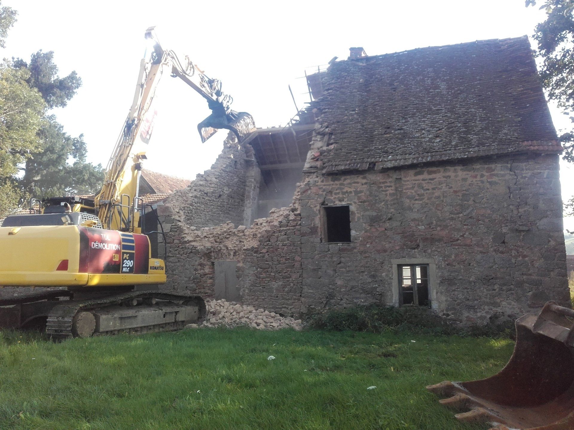Démolition d'un bâtiment ancien