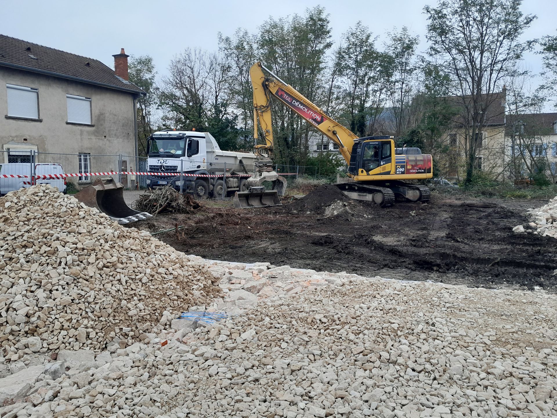 Terrassement en cours