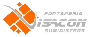 Logo naranja y gris de Fontaner&iacute;a Isacon Suministros