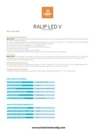 Un folleto de un producto llamado ralip led v.