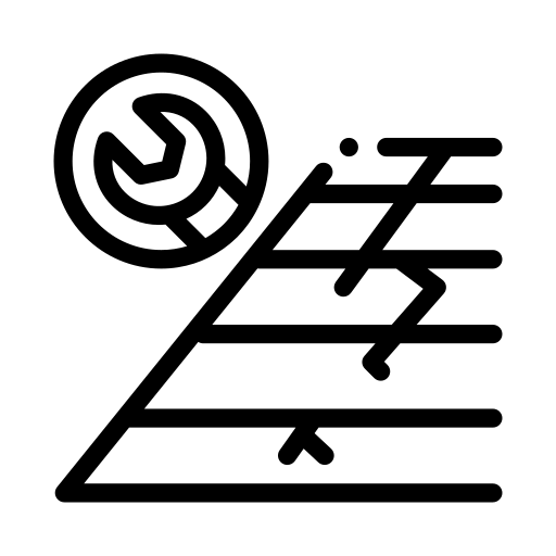 Ein schwarz-weißes Symbol eines Volleyballs und einer Leiter.