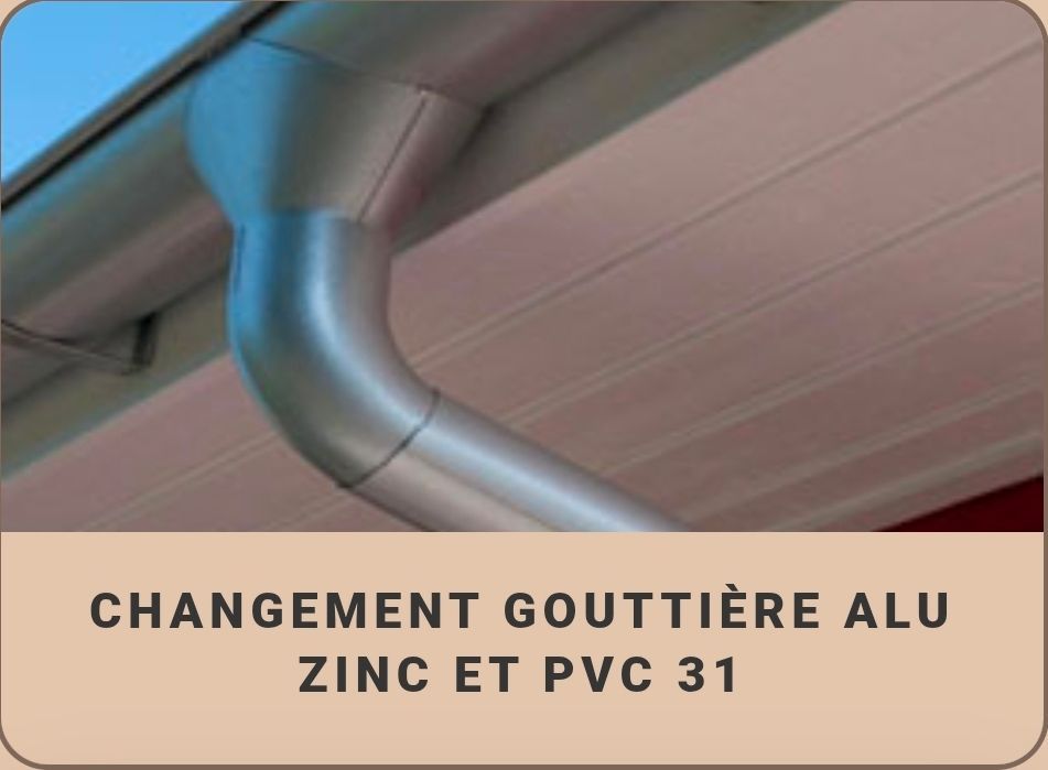 Une gouttière en zinc
