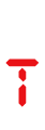 Lettre t rouge du logo de l'entreprise