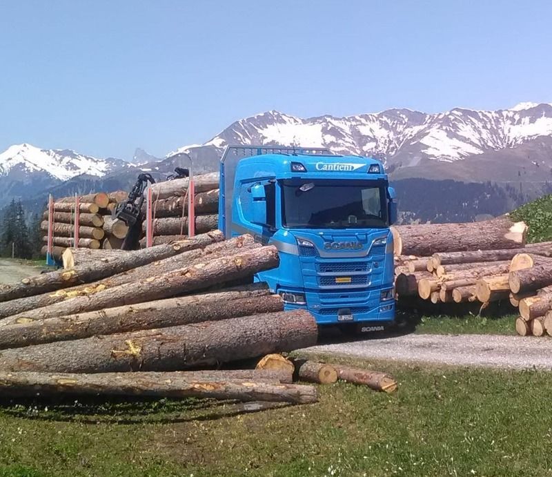 Fahrzeug der Cantieni AG Transporte und Garage
