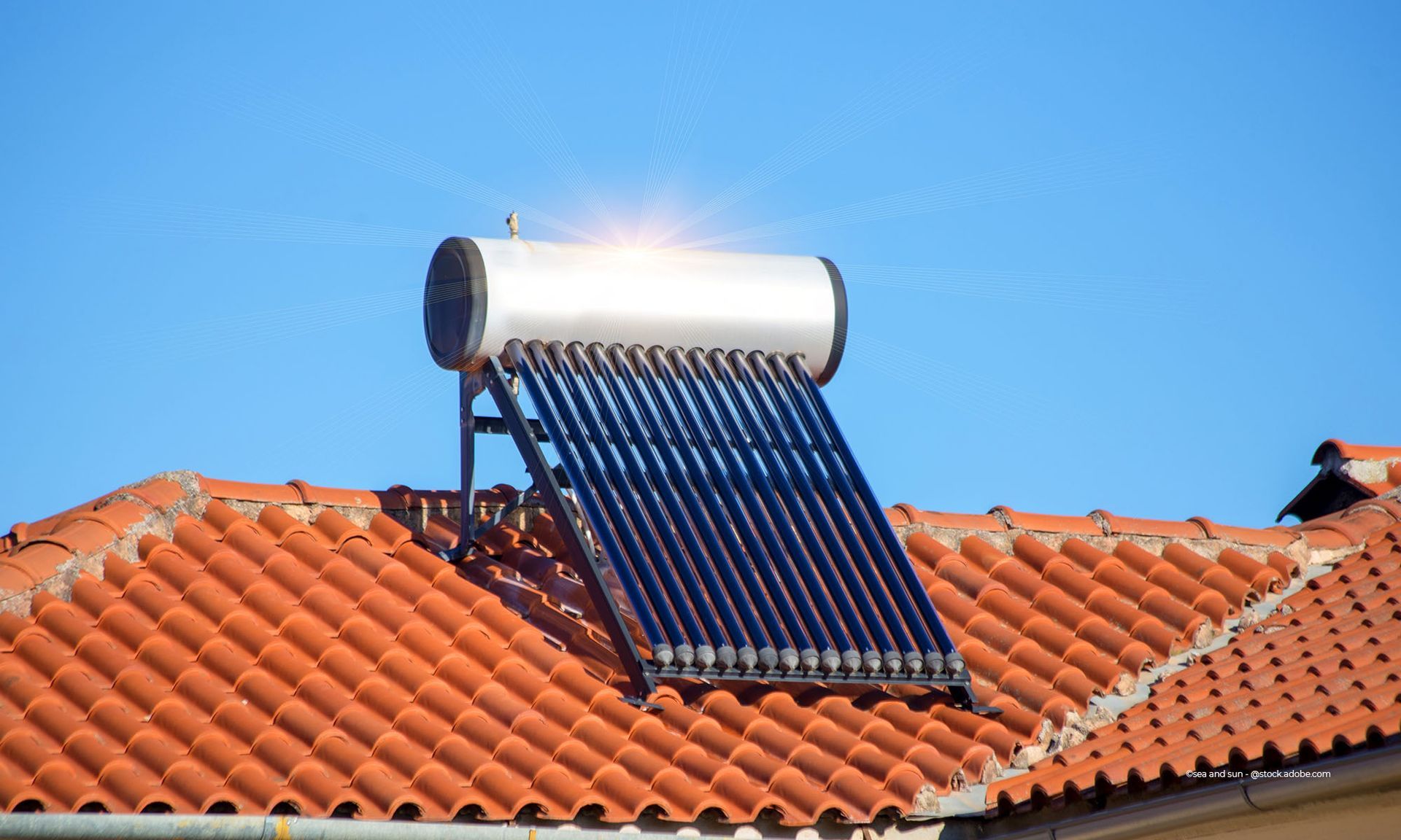 Von Siebert Andre Heizung- und Sanitärmeisterbetrieb auf einem Dach montierte erneuerbare Energieanlage
