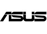 Logotipo de ASUS en negro sobre fondo blanco.