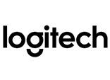 El logotipo negro de Logitech consiste en el nombre de la marca en una fuente limpia y sin serifa sobre un fondo blanco.