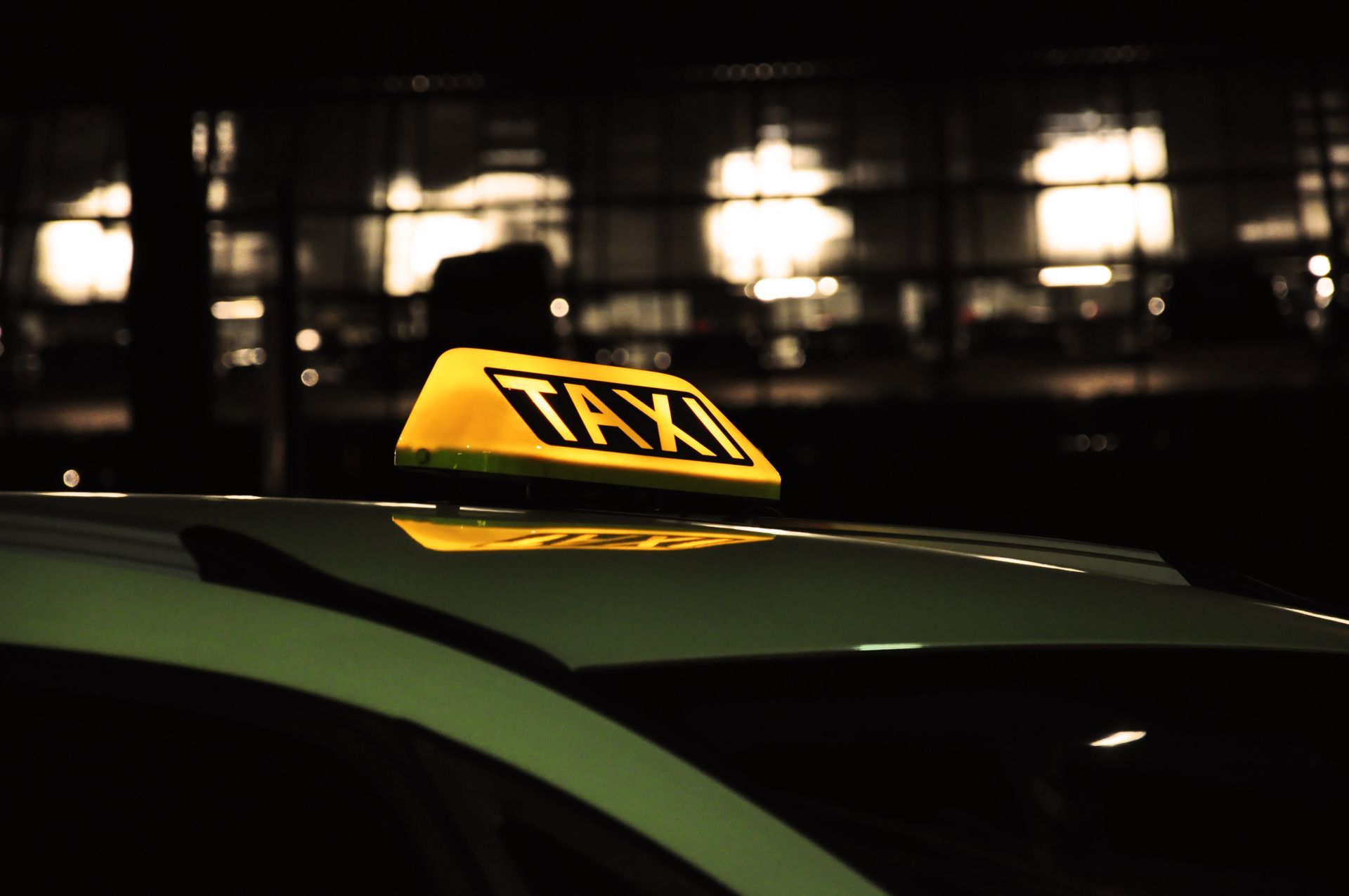 Luminaire de taxi de couleur jaune