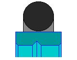 Eine Zeichnung einer Gummidichtung auf einem blauen Block.