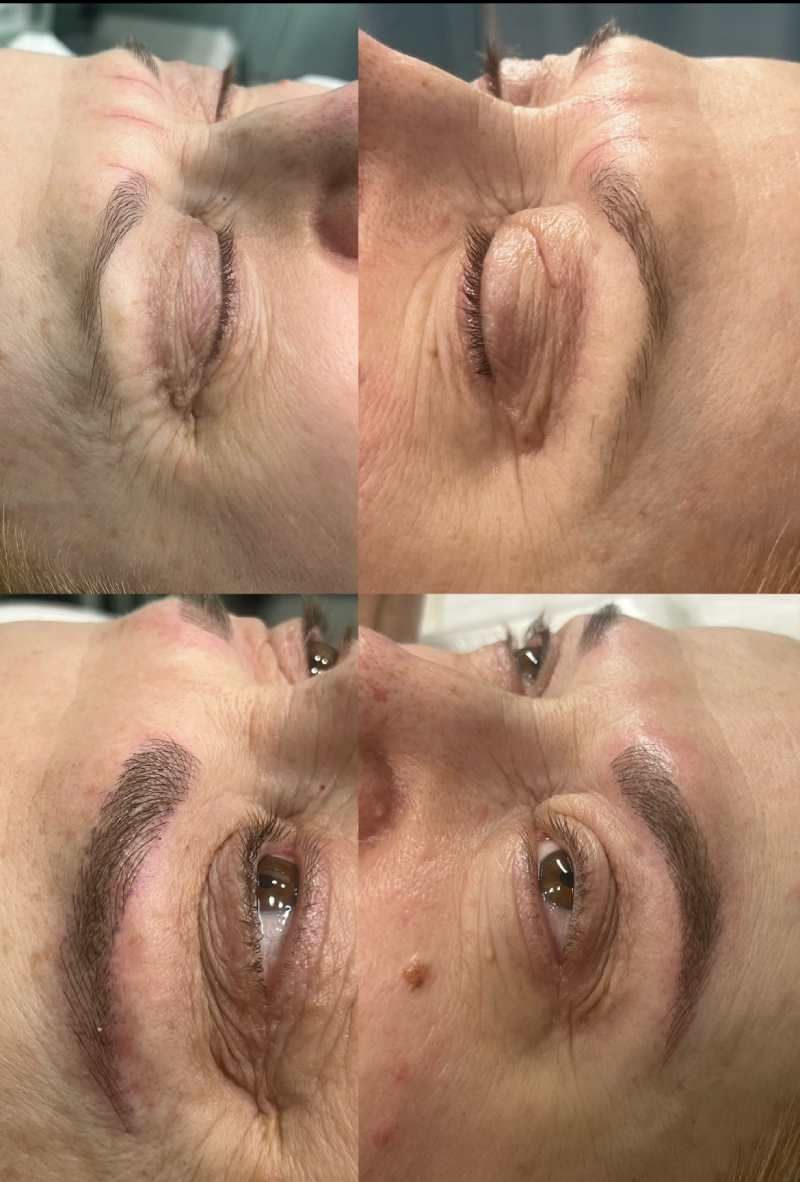 Microblading sopracciglia prima e dopo