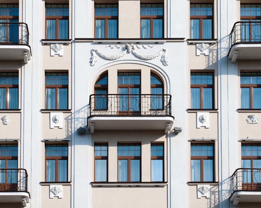 Altbau mit renovierter Außenfassade