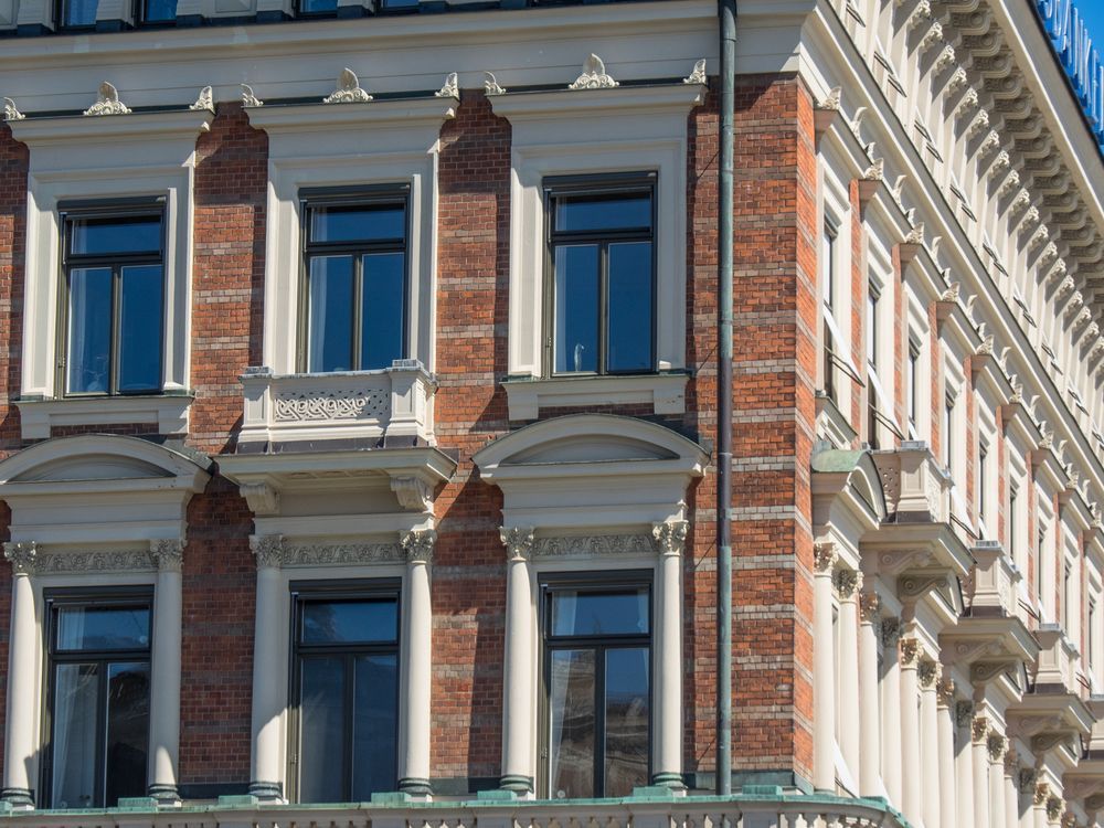 Altbau mit renovierter Außenfassade